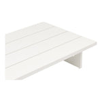 Maldives Aluminum Outdoor Patio Coffee Table in White