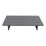 Maldives Aluminum Outdoor Patio Coffee Table in Grey