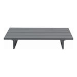 Maldives Aluminum Outdoor Patio Coffee Table in Grey