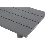 Maldives Aluminum Outdoor Patio Coffee Table in Grey