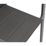 Maldives Mesh And Rope Fabric Outdoor Patio Dining Arm Chair in Grey