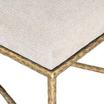 Valley Chenille Fabric Upholstered Bench (22064-) in Beige
