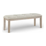Ananda Fabric Upholstered Bench in Beige