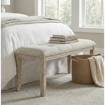 Ananda Fabric Upholstered Bench in Beige