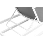 Maldives Adjustable Mesh Water Resistant Fabric Outdoor Patio Adjustable Sun Chaise Lounge in Grey