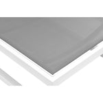 Maldives Adjustable Mesh Water Resistant Fabric Outdoor Patio Adjustable Sun Chaise Lounge in Grey