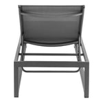 Maldives Adjustable Mesh Water Resistant Fabric Outdoor Patio Adjustable Sun Chaise Lounge in Grey