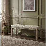 Ananda Fabric Upholstered Bench in Beige