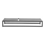 Maldives Adjustable Mesh Water Resistant Fabric Outdoor Patio Adjustable Sun Chaise Lounge in Grey
