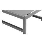 Maldives Adjustable Mesh Water Resistant Fabric Outdoor Patio Adjustable Sun Chaise Lounge in Grey