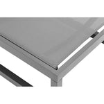 Maldives Adjustable Mesh Water Resistant Fabric Outdoor Patio Adjustable Sun Chaise Lounge in Grey