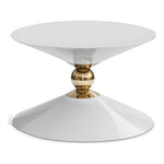 Malia Iron Coffee Table in White