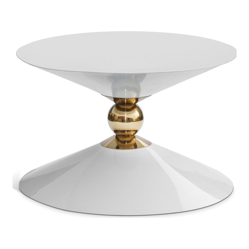 Malia Iron Coffee Table in White