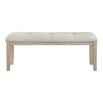Ananda Fabric Upholstered Bench in Beige