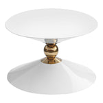 Malia Iron Coffee Table in White