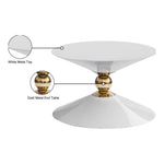 Malia Iron Coffee Table in White