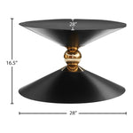 Malia Iron Coffee Table in Black