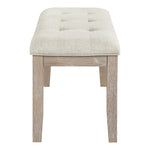 Ananda Fabric Upholstered Bench in Beige