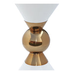 Malia Iron End Table in White