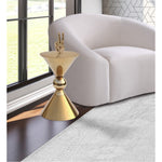 Malia Stainless Steel End Table in Gold
