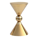 Malia Stainless Steel End Table in Gold