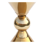 Malia Stainless Steel End Table in Gold