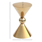 Malia Stainless Steel End Table in Gold