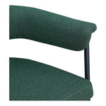 Malin Boucle Fabric Upholstered Dining Chair in Green
