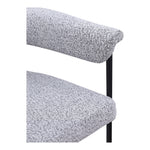 Malin Boucle Fabric Upholstered Dining Chair in Grey