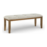 Ananda Fabric Upholstered Bench in Beige