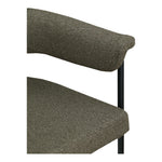 Malin Boucle Fabric Upholstered Dining Chair in Olive