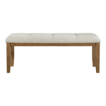 Ananda Fabric Upholstered Bench in Beige