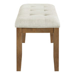 Ananda Fabric Upholstered Bench in Beige