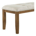 Ananda Fabric Upholstered Bench in Beige