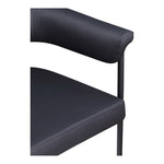 Malin Vegan Leather Upholstered Dining Chair in Black