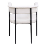 Malin Vegan Leather Upholstered Dining Chair in Cream