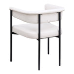 Malin Vegan Leather Upholstered Dining Chair in Cream