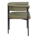 Malin Vegan Leather Upholstered Dining Chair in Olive