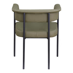 Malin Vegan Leather Upholstered Dining Chair in Olive