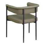 Malin Vegan Leather Upholstered Dining Chair in Olive