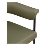 Malin Vegan Leather Upholstered Dining Chair in Olive