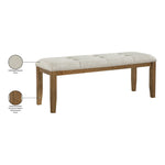 Ananda Fabric Upholstered Bench in Beige