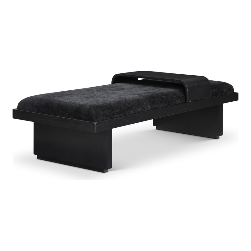 Arlington Chenille Fabric Upholstered Bench (22014-) in Black