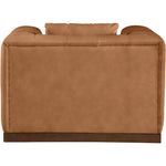 Mallina Vegan Leather Upholstered Chair in Cognac