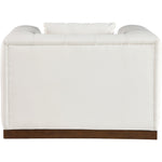 Mallina Vegan Leather Upholstered Chair in Cream