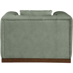 Mallina Vegan Leather Upholstered Chair in Green