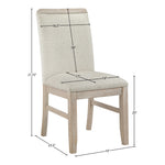 Ananda Fabric Upholstered Dining Chair in Beige