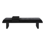 Arlington Chenille Fabric Upholstered Bench (22014-) in Black