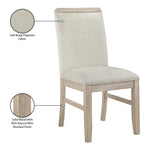 Ananda Fabric Upholstered Dining Chair in Beige