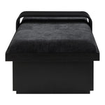 Arlington Chenille Fabric Upholstered Bench (22014-) in Black